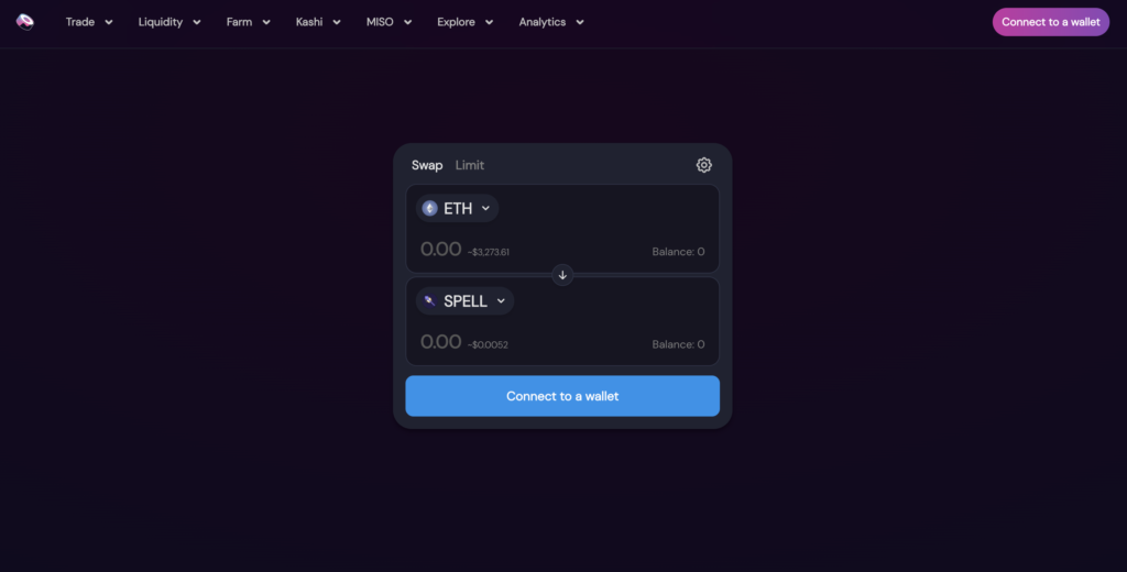 Swapping Cryptocurrencies using a Decentralised Exchange